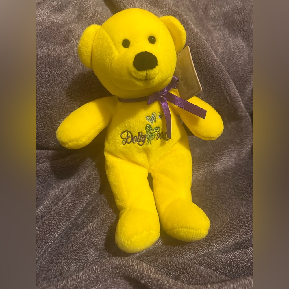 Dollywood Yellow Bear Plush - New
